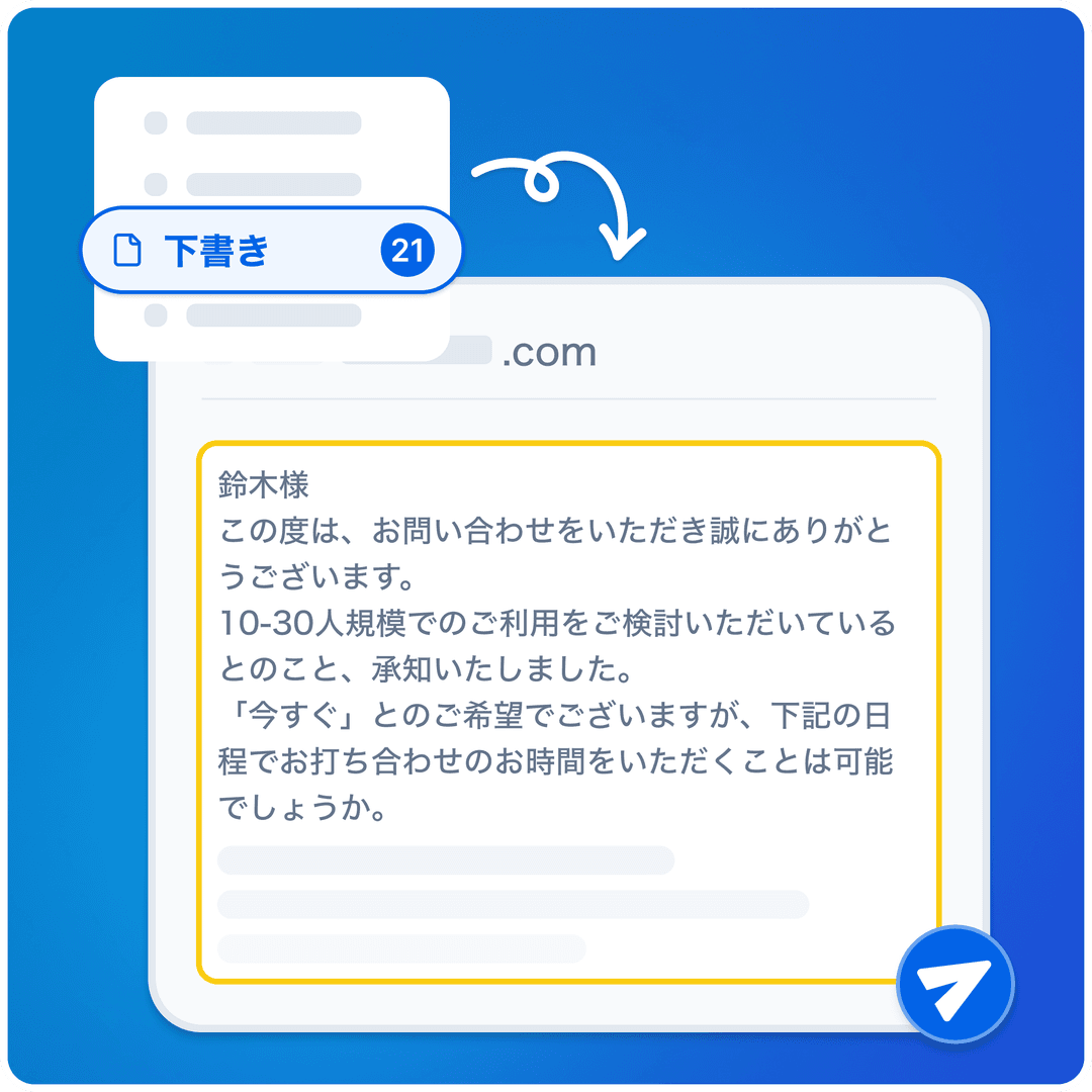 自動下書き作成