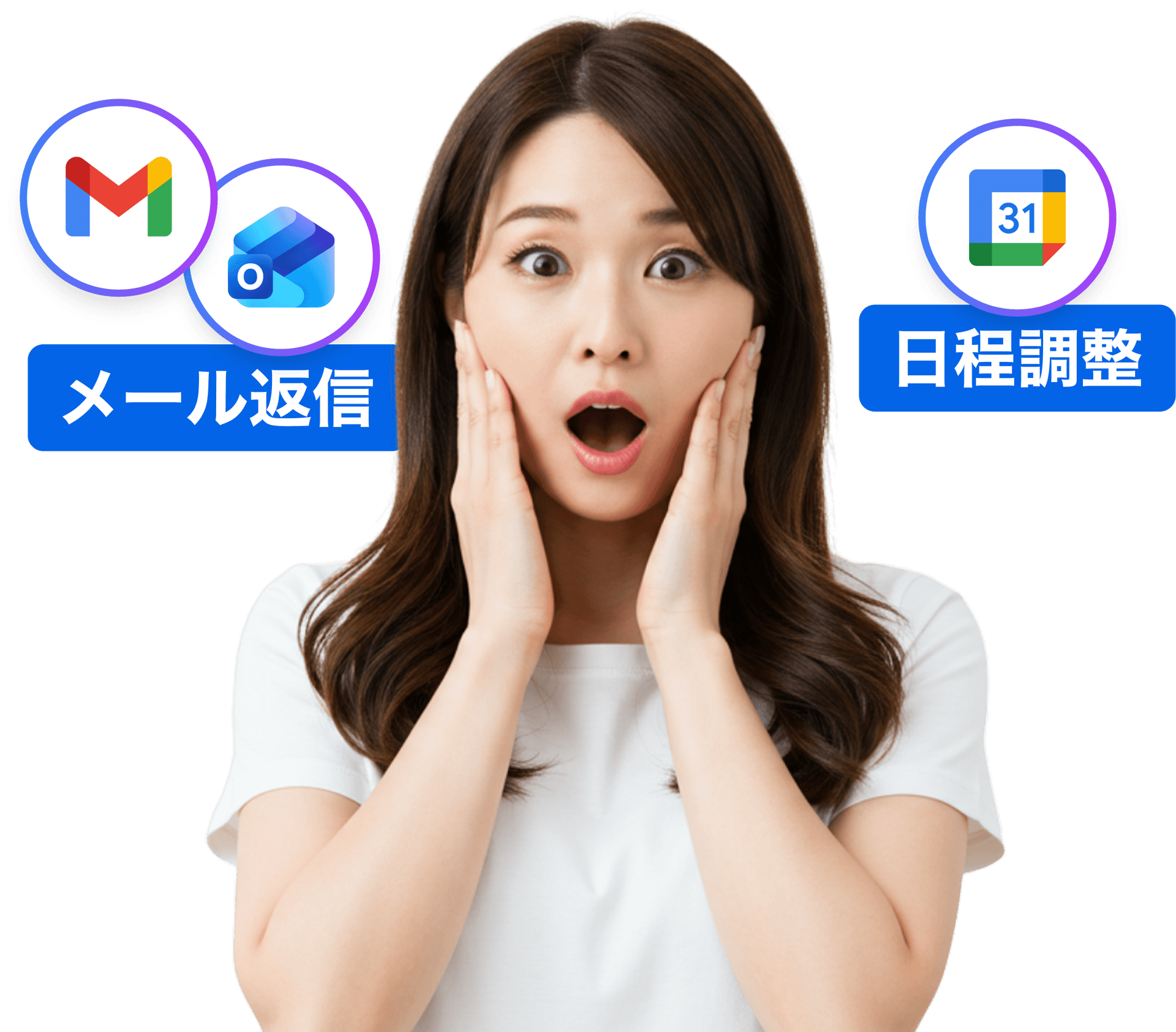 メール返信と日程調整をAIが引き受けます